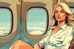 Blondinen vägrade att flytta sig på planet. Men kaptenen hade en genial lösning!